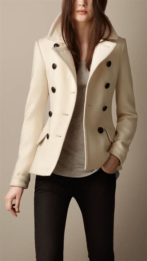 burberry cashmere pea coat|burberry pea coat women's.